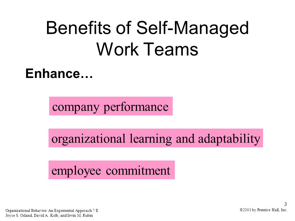 Benefits good team dynamics